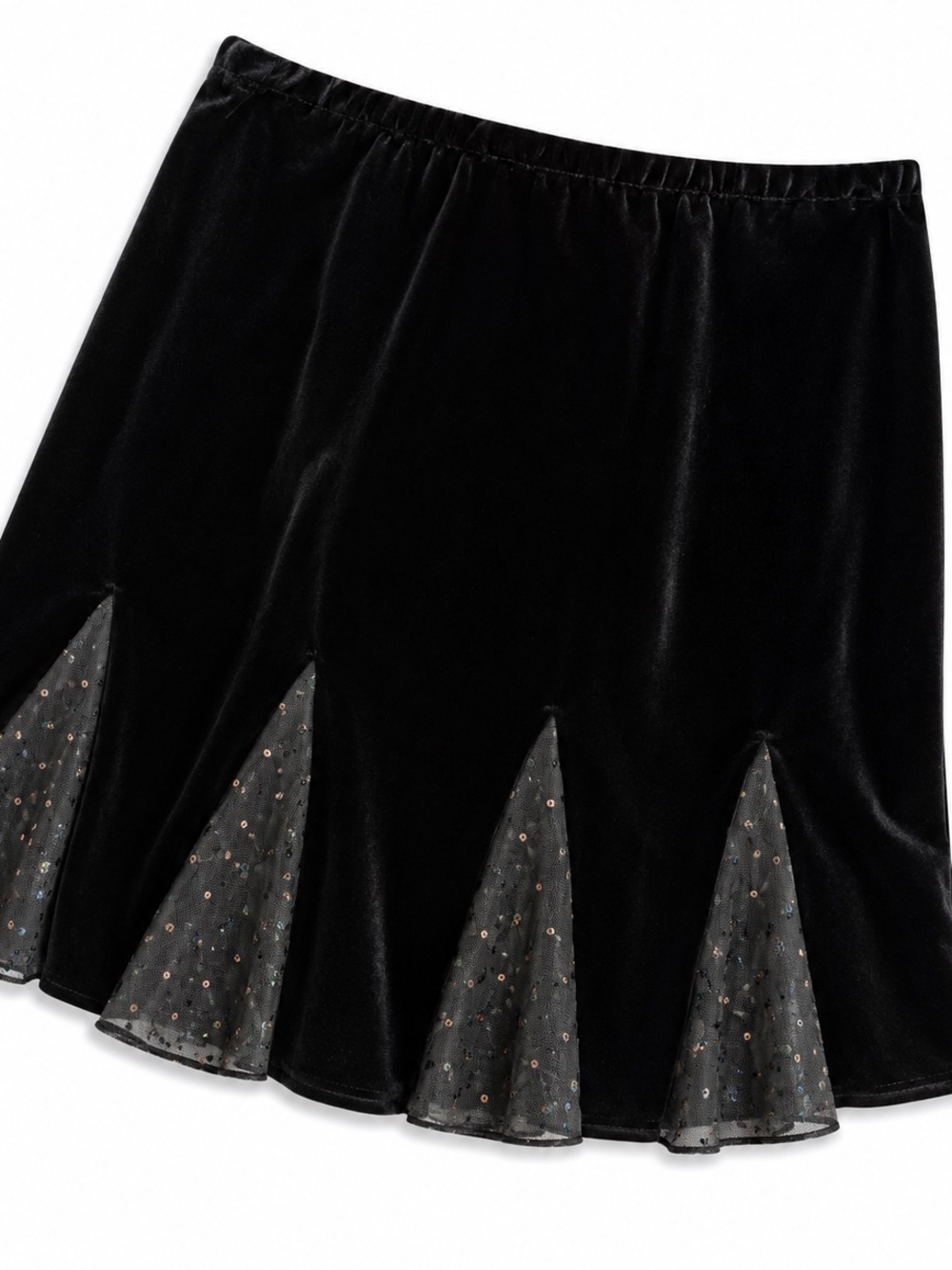Alex Evenings Velvet Skirt black size XL petite